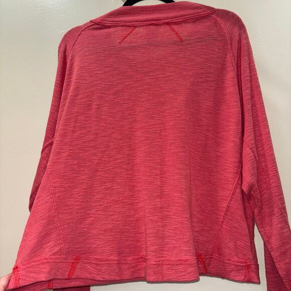 We The Free Free People Coral Button Neck Long Sleeve Top - Size Medium - Picture 7 of 13